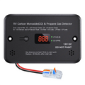 MISAIYA 2-in-1 RV Propane & Carbon Monoxide Detector, UL 2034/1484 Compliant 12V DC Gas Alarm with Real-Time Digital Display, Universal Surface Mount for Campers & Trailers